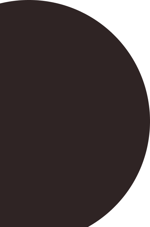 Dark gray brown circle mask